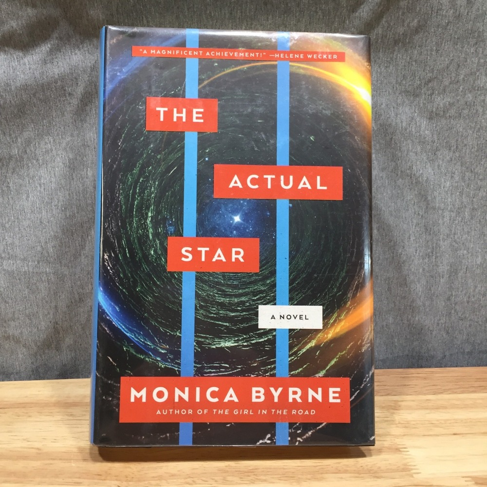 Harper Voyager Monica Byrne The Actual Star Novel 1st Ed Hardcover Blue Good